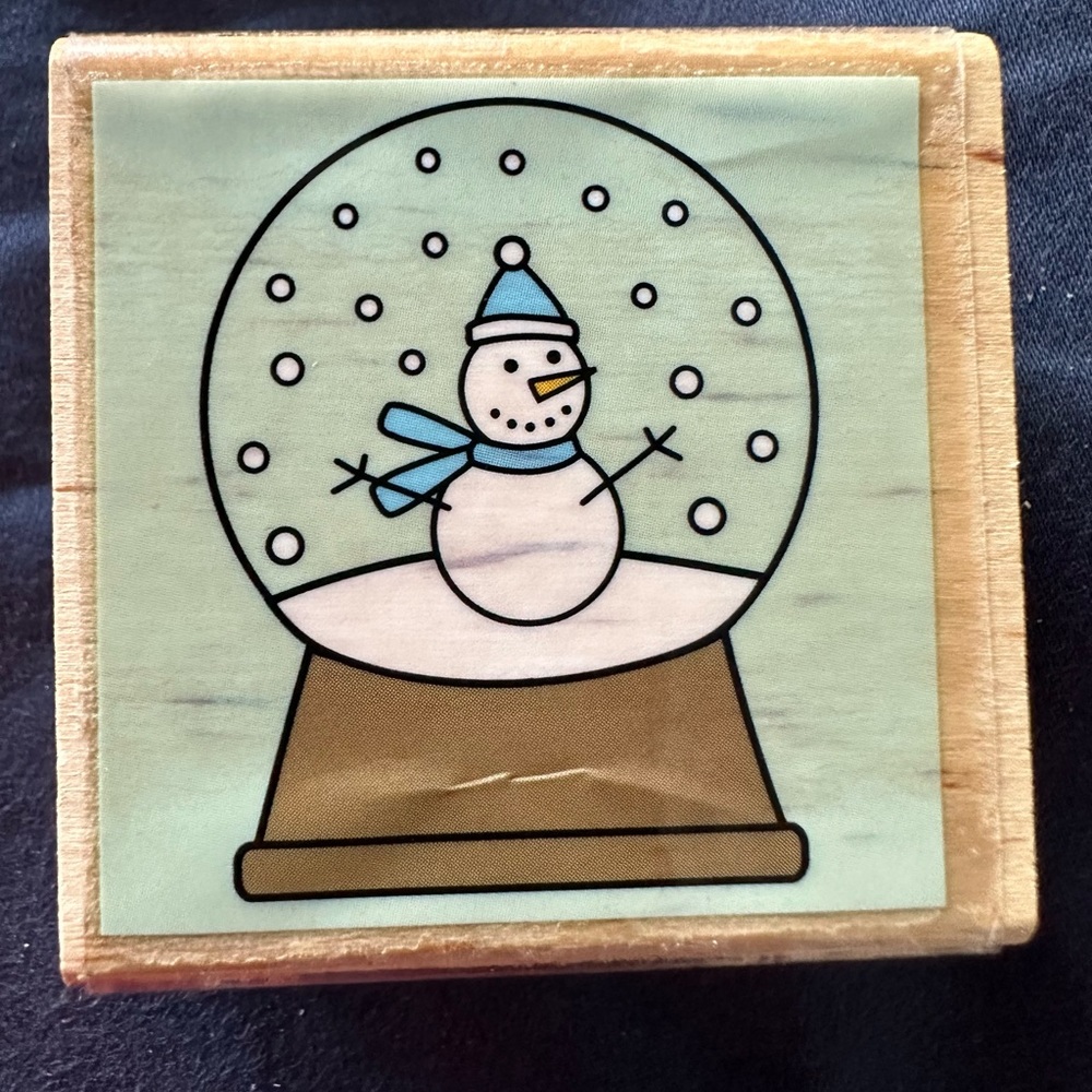 Studio G  Stamps Snow-globe.  Never used